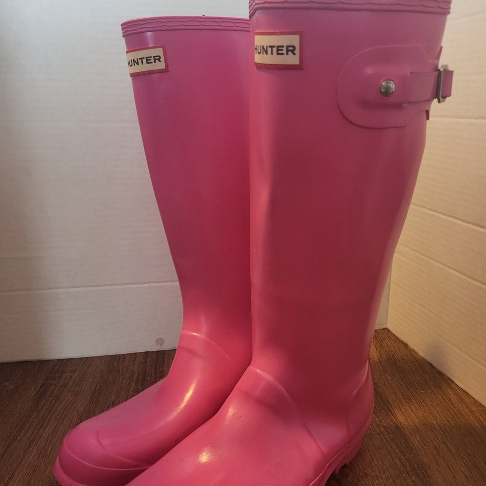 Hunter Fuchsia Women's Rain Boots